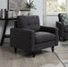 Watsonville Tufted Back Chair Grey - U&U Home Budget Furniture (Carteret, NJ)