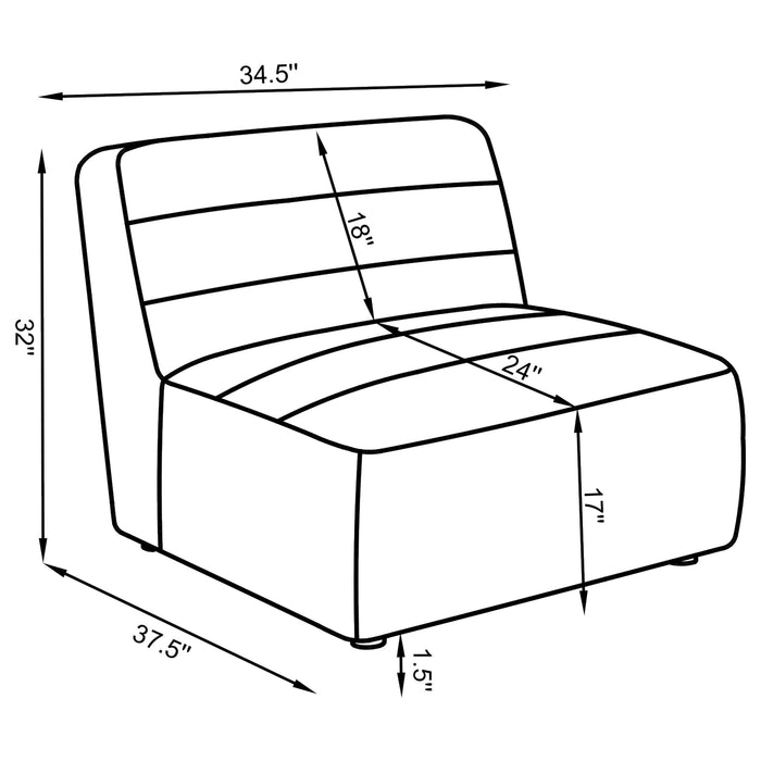 Sunny Accent Chair - U&U Home Budget Furniture (Carteret, NJ)