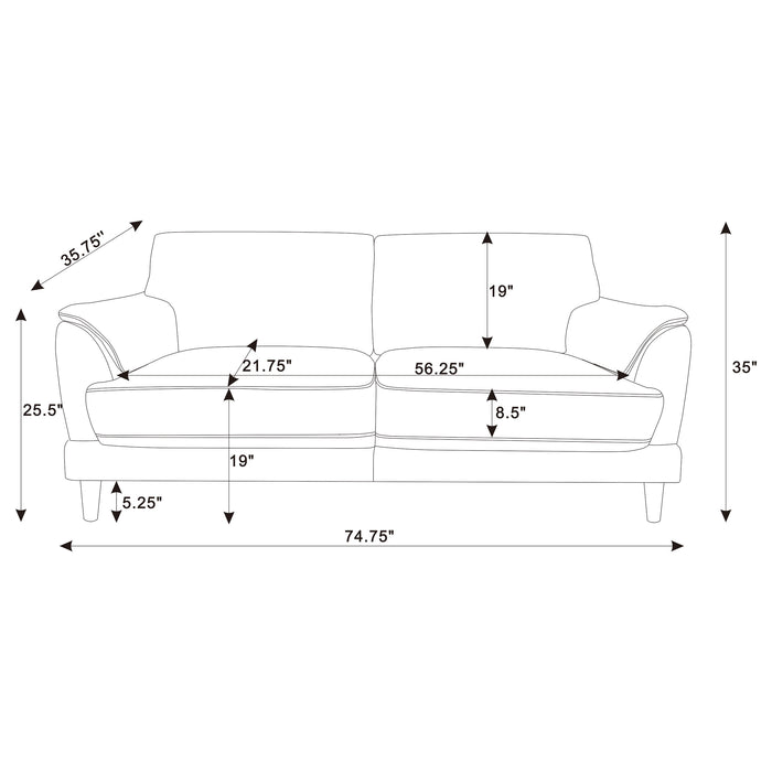 Selma Sofa - U&U Home Budget Furniture (Carteret, NJ)