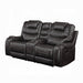 Braylon Motion Loveseat With Console - U&U Home Budget Furniture (Carteret, NJ)