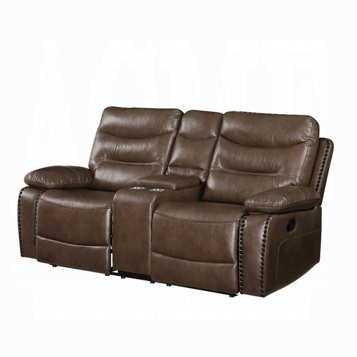 Aashi Motion Loveseat With Console - U&U Home Budget Furniture (Carteret, NJ)