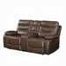 Aashi Motion Loveseat With Console - U&U Home Budget Furniture (Carteret, NJ)