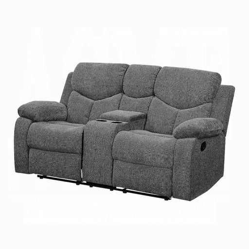 Kalen Motion Loveseat With Console - U&U Home Budget Furniture (Carteret, NJ)