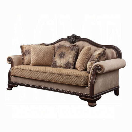 Chateau De Ville Sofa With 5 Pillows - U&U Home Budget Furniture (Carteret, NJ)