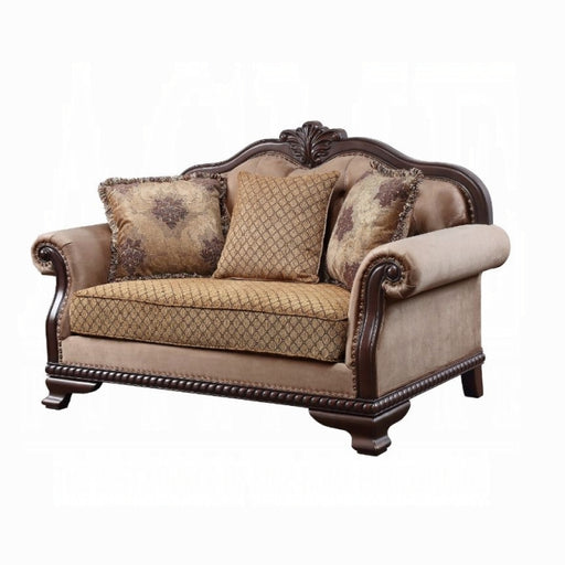 Chateau De Ville Loveseat With 3 Pillows - U&U Home Budget Furniture (Carteret, NJ)
