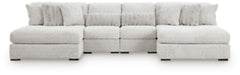 Cuddle Plush Sectional with Chaise - U&U Home Budget Furniture (Carteret, NJ)