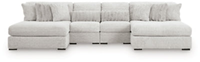 Cuddle Plush Sectional with Chaise - U&U Home Budget Furniture (Carteret, NJ)
