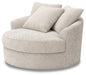 Cuddle Plush Oversized Swivel Accent Chair - U&U Home Budget Furniture (Carteret, NJ)
