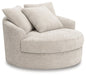 Cuddle Plush Oversized Swivel Accent Chair - U&U Home Budget Furniture (Carteret, NJ)