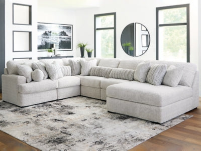 Cuddle Plush Sectional with Chaise - U&U Home Budget Furniture (Carteret, NJ)