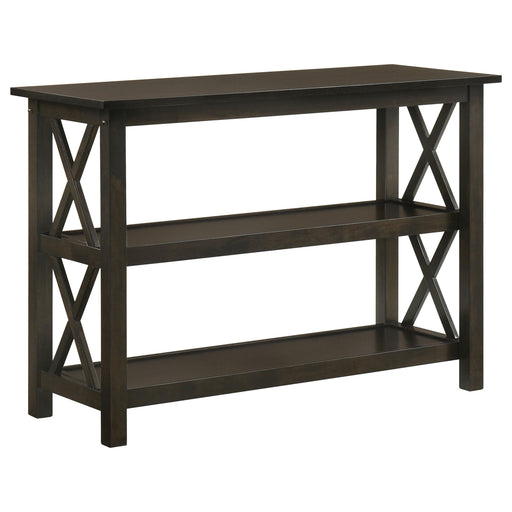 Rachelle Sofa Table with 2-shelf Deep Merlot - U&U Home Budget Furniture (Carteret, NJ)