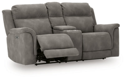 Next-Gen DuraPella Power Reclining Loveseat with Console - U&U Home Budget Furniture (Carteret, NJ)