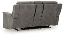 Next-Gen DuraPella Power Reclining Loveseat with Console - U&U Home Budget Furniture (Carteret, NJ)