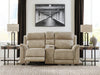 Next-Gen DuraPella Power Reclining Loveseat with Console - U&U Home Budget Furniture (Carteret, NJ)