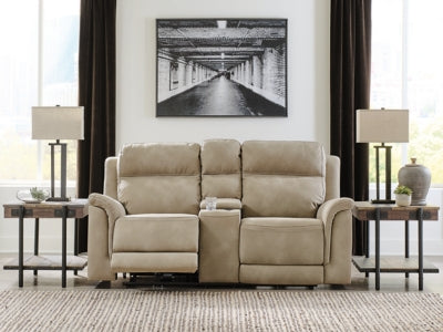 Next-Gen DuraPella Power Reclining Loveseat with Console - U&U Home Budget Furniture (Carteret, NJ)