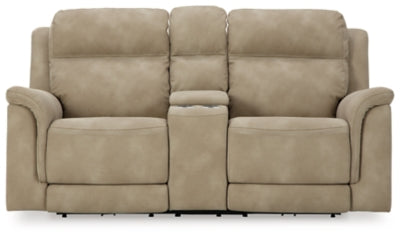Next-Gen DuraPella Power Reclining Loveseat with Console - U&U Home Budget Furniture (Carteret, NJ)