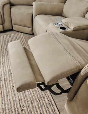 Next-Gen DuraPella Power Reclining Loveseat with Console - U&U Home Budget Furniture (Carteret, NJ)