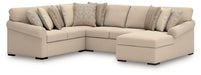 LadyMae Sectional with Chaise - U&U Home Budget Furniture (Carteret, NJ)