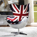 Brancaster British Flag Accent Chair With Swivel - U&U Home Budget Furniture (Carteret, NJ)
