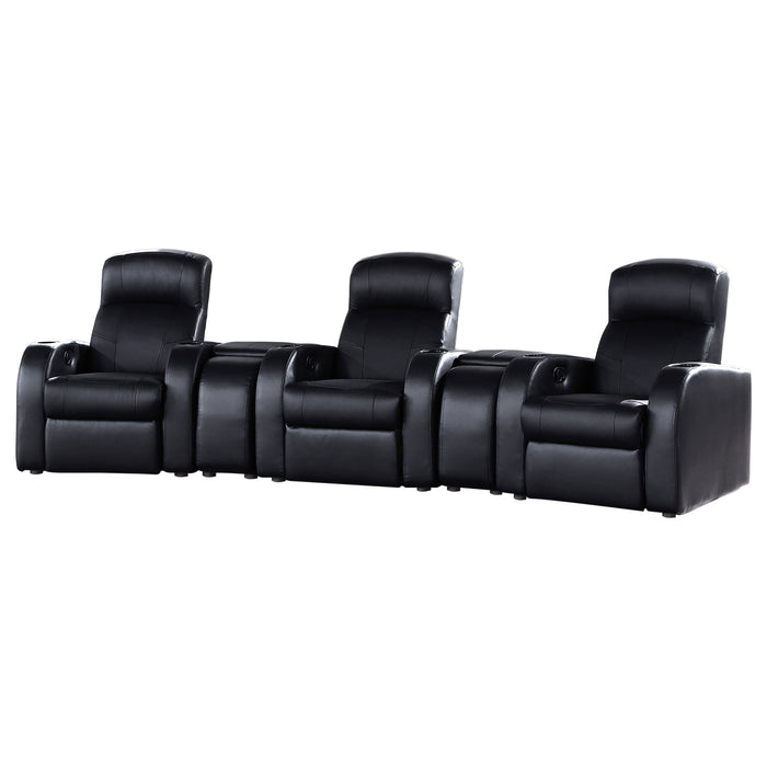 Cyrus Upholstered Home Theater Seating - U&U Home Budget Furniture (Carteret, NJ)