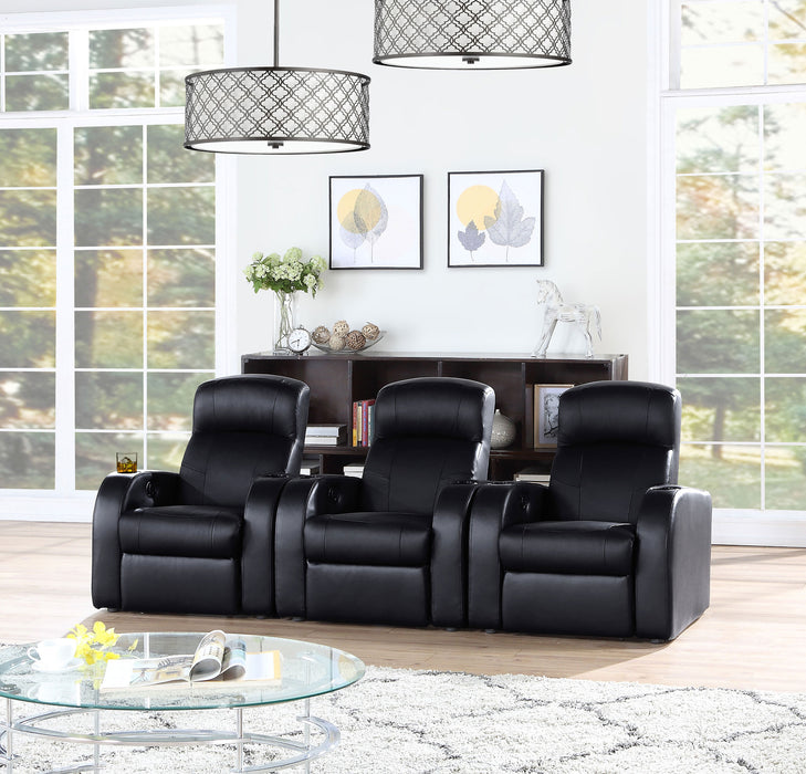 Cyrus Upholstered Home Theater Seating - U&U Home Budget Furniture (Carteret, NJ)