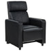 Toohey Home Theater Push Back Recliner Black - U&U Home Budget Furniture (Carteret, NJ)