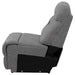 Higgins Upholstered Armless Chair Grey - U&U Home Budget Furniture (Carteret, NJ)