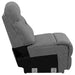 Higgins Upholstered Armless Chair Grey - U&U Home Budget Furniture (Carteret, NJ)