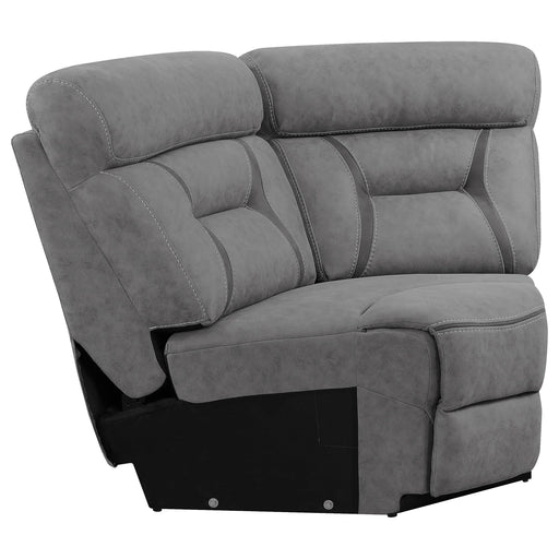 Higgins Upholstered Wedge Grey - U&U Home Budget Furniture (Carteret, NJ)