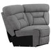 Higgins Upholstered Wedge Grey - U&U Home Budget Furniture (Carteret, NJ)