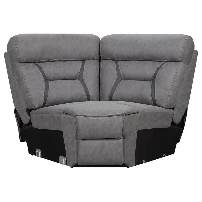 Higgins Reclining Sectionals Corner Chair - U&U Home Budget Furniture (Carteret, NJ)