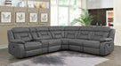 Higgins Upholstered Wedge Grey - U&U Home Budget Furniture (Carteret, NJ)