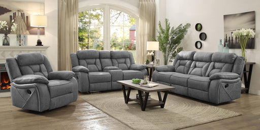 Higgins Upholstered Tufted Living Room Set - U&U Home Budget Furniture (Carteret, NJ)