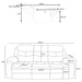 Nova Reclining Sofa - U&U Home Budget Furniture (Carteret, NJ)