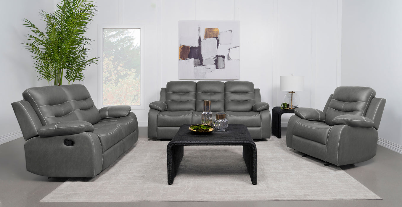 Nova Reclining Sofa - U&U Home Budget Furniture (Carteret, NJ)