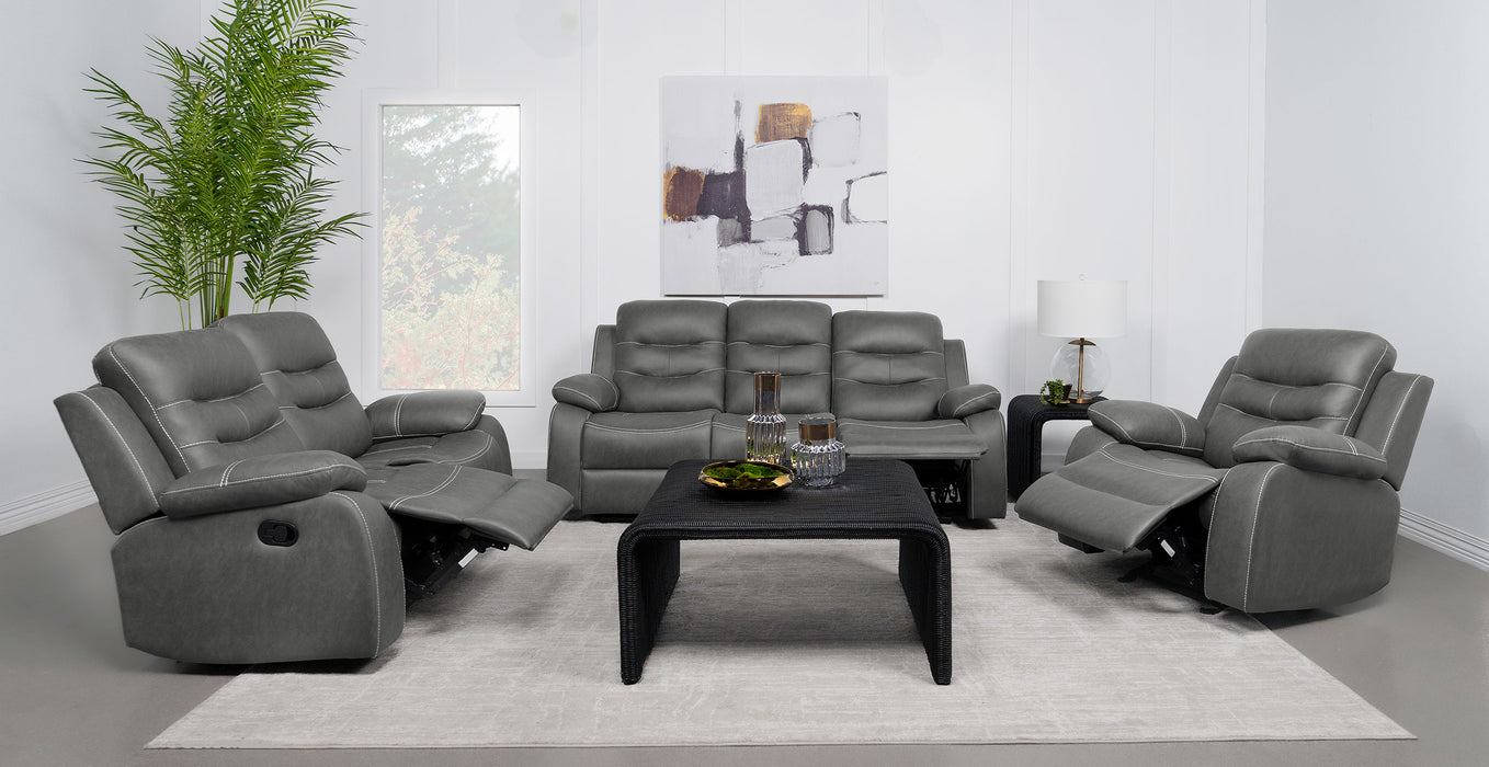 Nova Reclining Sofa - U&U Home Budget Furniture (Carteret, NJ)