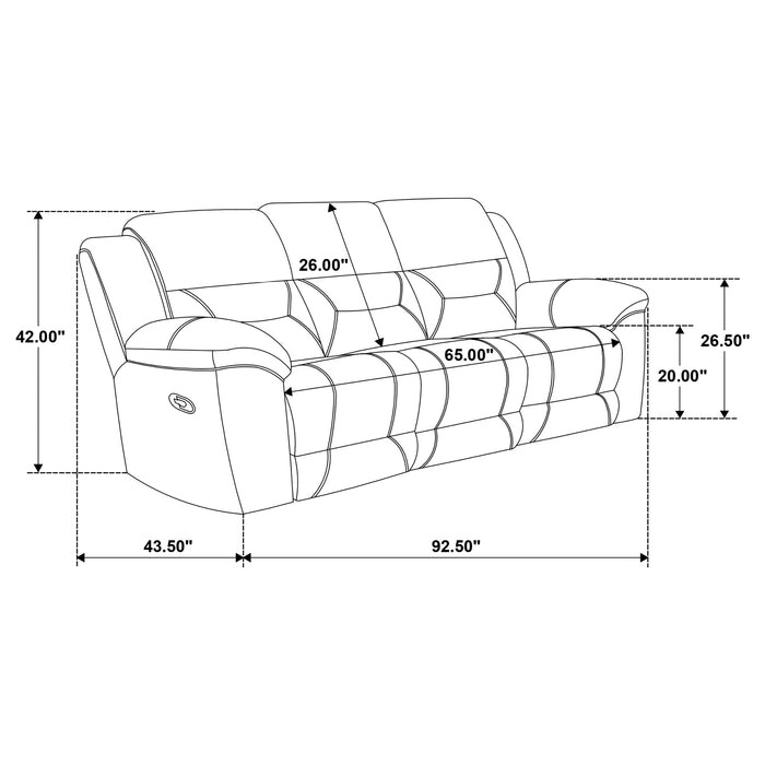 Gilson Reclining Sofa - U&U Home Budget Furniture (Carteret, NJ)