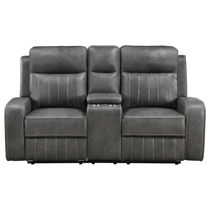 Raelynn Reclining Loveseat - U&U Home Budget Furniture (Carteret, NJ)