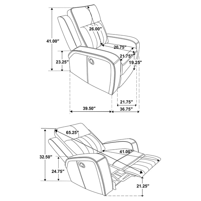 Raelynn Recliner - U&U Home Budget Furniture (Carteret, NJ)