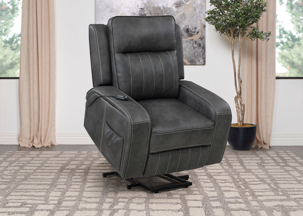 Raelynn Power Recliner - U&U Home Budget Furniture (Carteret, NJ)