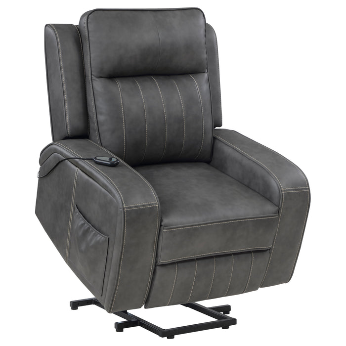 Raelynn Power Recliner - U&U Home Budget Furniture (Carteret, NJ)