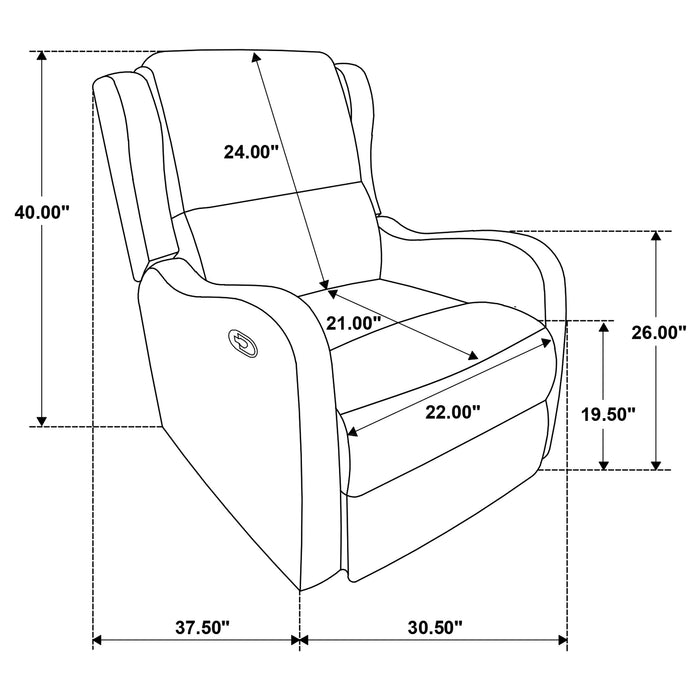 Kelsey Recliner - U&U Home Budget Furniture (Carteret, NJ)