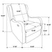 Kelsey Recliner - U&U Home Budget Furniture (Carteret, NJ)