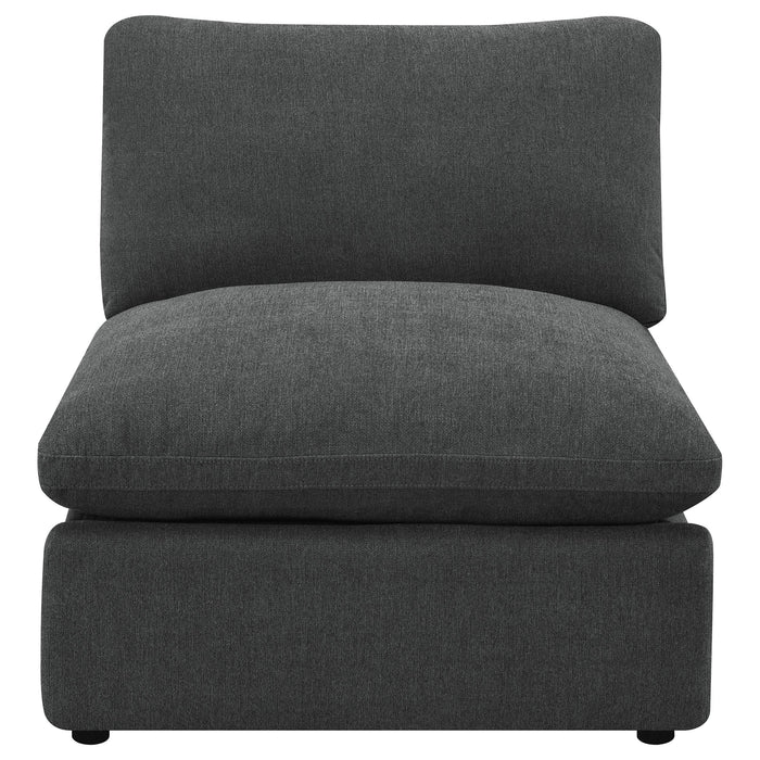 Collins Armless chair - U&U Home Budget Furniture (Carteret, NJ)