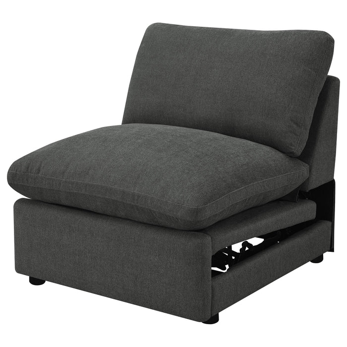 Collins Armless chair - U&U Home Budget Furniture (Carteret, NJ)
