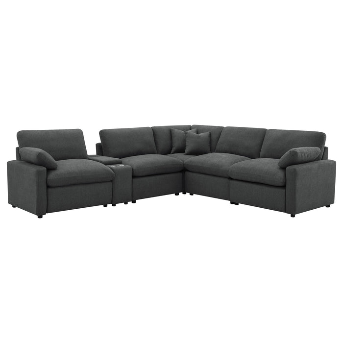 Collins Non Recling Sectionals - U&U Home Budget Furniture (Carteret, NJ)