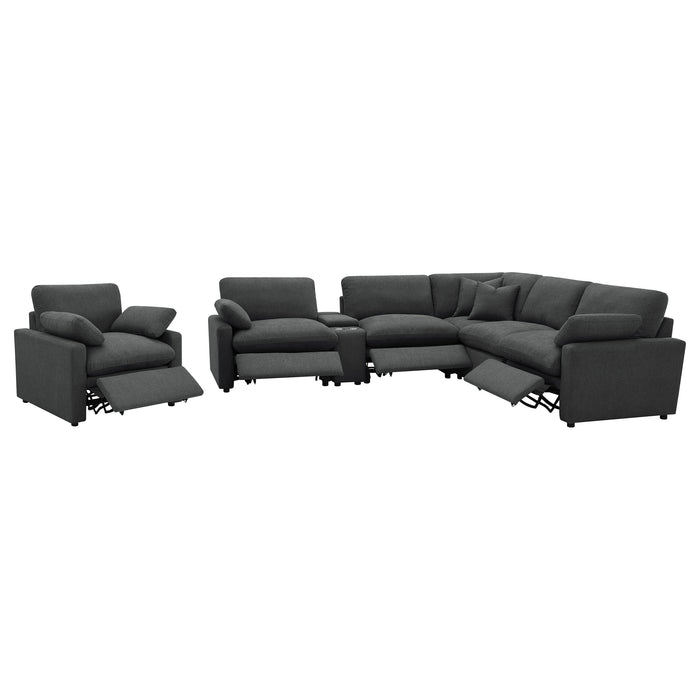 Collins Non Recling Sectionals - U&U Home Budget Furniture (Carteret, NJ)