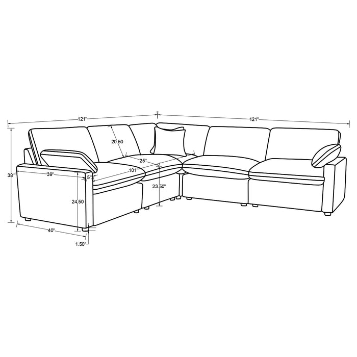 Collins Reclining Sectionals Upholstered - U&U Home Budget Furniture (Carteret, NJ)