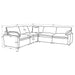 Collins Reclining Sectionals Upholstered - U&U Home Budget Furniture (Carteret, NJ)