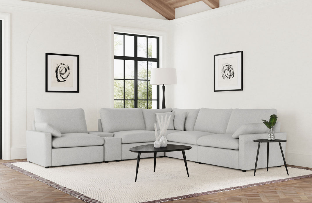 Collins Non Recling Sectionals - U&U Home Budget Furniture (Carteret, NJ)